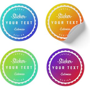 Custom 2" Circle Paper Labels - Personalized Round Stickers for Jars, Candles, Products and Businesses (50-10,000 Labels)