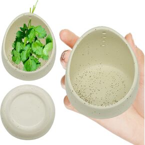 Earthenware Herb Stripping Bowl, Herb Stripper Bowl Ceramic, New Kitchen Tools Supplies, Available in Different Hole Sizes for Peeling the Stemmed Leaves