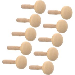 NUOBESTY 10pcs Wood Ink Roller Art Rubbing Tool Block Printing Baren for Printmaking