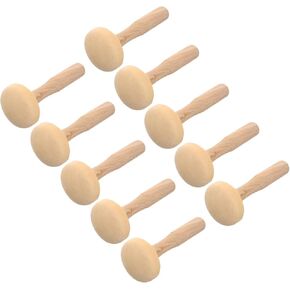 ERINGOGO Craft Rubbing Roller 10pcs Printmaking Tool Set Art Craft Supplies Wood Roller for DIY Projects