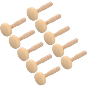 Gadpiparty Mushroom Roller 10pcs Printmaking Rollers Wood Printmaking Tool Art Supplies