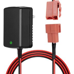 12V Battery Charger for Kids Ride On Toys, 12V Kids Ride On Car Charger for Kid TRAX GMC, Wal-Mart, BMX X6, Moto ATV Quad, Electric Vehicle Charger with Square Plug