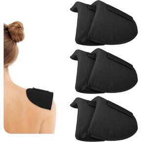 6pcs Shoulder Pads, 3 Pairs 0.6 Inch Thickened Foam Breathable Sponge Pads Set-in Shoulder Sponge Clothing Sewing Supplies for Women's Suits Jackets (Skin Color)
