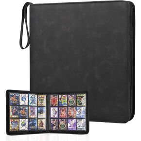 Trading Card Binder 480 Pockets, 12 Pockets Baseball Card Binder, Side Loading Card Collection Binder, Collectible Card Albums Card Folder for MTG, TCG, Football, Sports Cards, Game Cards