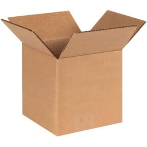Secure Seal - 100 Pack of 7x7x7 Corrugated Cardboard Packing Shipping Mailing Moving Carton Boxes Cube