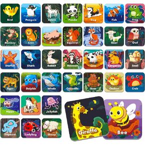 Hebayy 72 PCS Daily Items Matching Game, 36 Designs Everyday Objects Memory Cards Engaging Picture Matching Game, Educational Learning Toys for Preschool 4 5 6 Years Old
