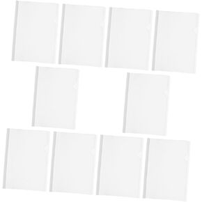 Homoyoyo 10pcs Slide Grip Binding Bars Report Cover Binder for Easy Document Organization and Secure Clamping for Book Binding and Presentation Folders