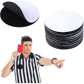 Giantree 12 Pairs of 3 Inch Double Sided Adhesive Patch Hook and Loop Dots, Referee Patches, Self-Adhesive Hook and Loop Interlocking Tape, Dot Fixing Installation Tape for DIY Wall Decor Tool Hanging