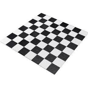 7.9*7.9ft Giant Chess Board, Chess Not Included, Plastic Giant Mat for Outdoor Yard Lawn Games, Compatible with 25 Inch 37 Inch 49 Inch Chess Sets and 10 Inch Checkers