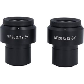 2 Pcs KP WF20X A Microscope Eyepiece, 20X Magnification, Widefield Adjustable Diopter, 30mm Mounting Interface, Optical Lens for Clear Imaging