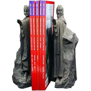 The Lord of The Rings Bookend 14.8cm, The Lord of The Rings Hobbit Statue Decorative Bookends Ornament Hand-Run Book Ends Bookshelf Gift,Vintage Book Ends Holder Heavy Stoppers Shelves to Hold Books