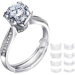 Invisible Ring Size Adjuster for Loose Rings Ring Adjuster Fit Any Rings, Assorted Sizes of Ring Sizer