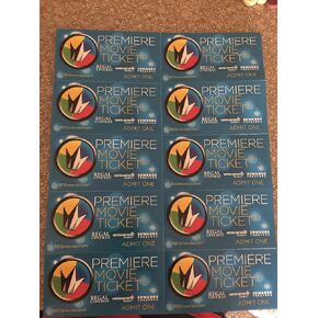 10 Regal Entertainment Group Premiere Movie Tickets