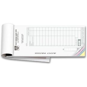 100058 1-Part Booked Deposit Tickets Extra Lines for Deposits 8 7/8 x 3 3/8" Qty 150