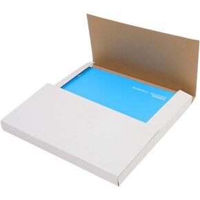 100 Packs White Vinyl Record LP Shipping Mailer Boxes, 12.5in*12.5in*1in Record Mailers, Album Paper Box, Record Album Mailer