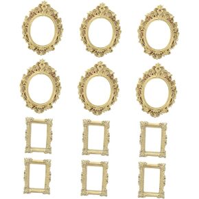 Valiclud 12pcs عتيقة الراتنج الصور إطارات عتيقة مجوهرات عرض إطارات لصياغة DIY فريدة من نوع in Kuwait
