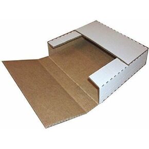 Vinyl Record Mailers (50) White Holds 1-4 - 12" Record LP Cardboard Multi-Depth Mailers by ValueMailers