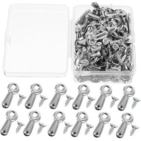 VEEMOON 160PCS إطار الصورة إطار الزر المربعات مقاطع الأجهزة لدعم إطار الصورة الآمن سهولة التثبيت الانتهاء للمنزل والمكتب استخدام