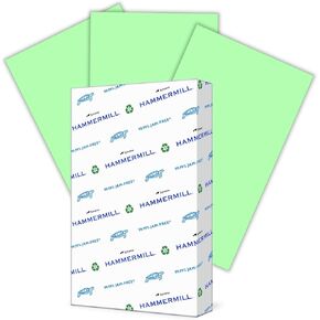 Hammermill 103374 Multi-Use Color Paper, 8-1/2 x 14, 20lb, Green, 500 Sheets/Ream