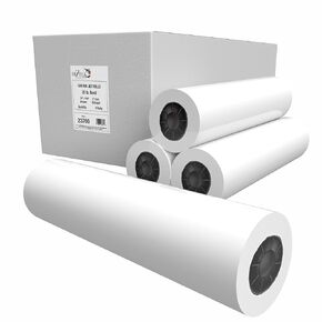 Wide Format Paper 24 x 150 CAD Bond Rolls 2" Core 20lb, Case | 4 Rolls