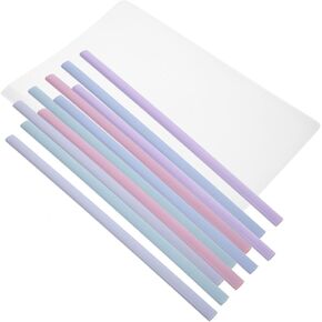 ERINGOGO 10pcs Slide Grip Binding Bars for Report Binder A4 Slide Binders Pull Rod Clip Waterproof Plastic Folder