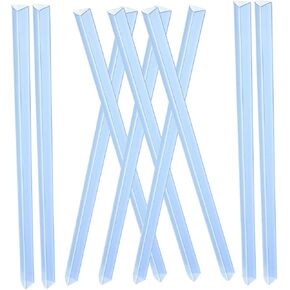 Artibetter 10Pcs Transparent Pull Rod Clips Spine Bars for Report Binding Smooth Slide Grip Binders for Documents