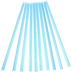 Angoily 10pcs Transparent Pull Binding Bars for Report Covers Material Strong Clamping Force Portable Document Organizer for School and Office Use