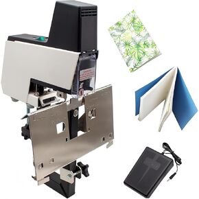 106 Auto Electric Stapler Automatic Saddles Binder Machine, Heavy Duty Flat and Book Binding Machine, Automatic Saddles Binding Machine Electric Stapler, 2-40 Sheet, for Office,110V