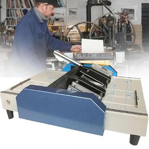 Electric Paper Book Stapler Creaser,A3 Paper Electric Stapler Creaser,5 Nail Positions,Saddle Stitch Technology