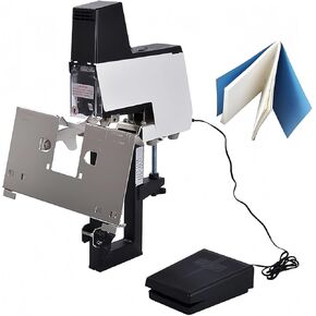 Updated 106 Auto Electric Stapler Saddles Stitching Machine Binder 2-40 Sheets with Pedal, Automatic Rapid Heavy Duty Dual-Purpose Stapler, Suitable for 23/6, 23/8, 66/6, 66/8 Staple,220V