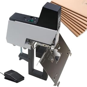 Auto Electric Saddles Stapler - Heavy Duty Flat & Book Binding Machine 2-40 Sheets with Pedal, 106 Automatic Saddles Binder Machine, Specifications: 23/6,23/8,66/6,66/8, 210pcs Staple/Load,110V