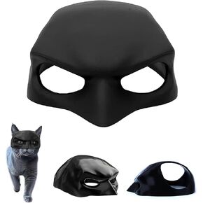 Bat-Themed Cat Mask for Halloween & Cosplay - Lightweight PLA Pet Costume Accessories, Superhero-Style Dress Up Hat
