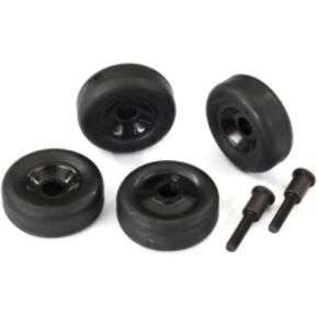 Traxxas 4976 4 Wheels and 2 Axles for Wheelie Bar