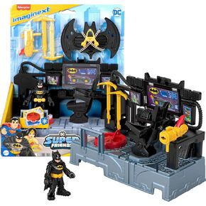 Fisher-Price Imaginext DC Super Friends ، Batman Toys Bat Command Center PlaySet مع أضواء لأطفال ما قبل المدرسة الذين تتراوح أعمارهم بين 3 سنوات