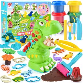 PLAY Clay Dough Set with Ice Cream Maker Machine/Noodle Maker/Banana Split Ice Cream Mold Kitchen Creations Arts Crafts Play Food Toys Tools Kit for Boys Girls Kids Toddlers Ages 3+ in Saudi Arabia