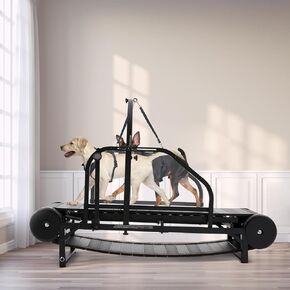 Dog Treadmill for Large Dogs, Adjustable Ramp Canine Running Slatmill Machine, Quiet Dog Treadmill with Pedometer, Dog Treadmill with Safety Rail, Weatherproof pet Treadmill, Indoor Home
