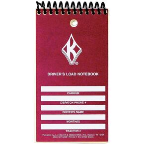J. J. Keller Driver's Load Notebook, 4-pk. - 3" x 5.5", Pocket Sized, Spiral Bound, 3 Ply - Handy Way to Record Key Information Like Mileage, Expenses & Time Worked