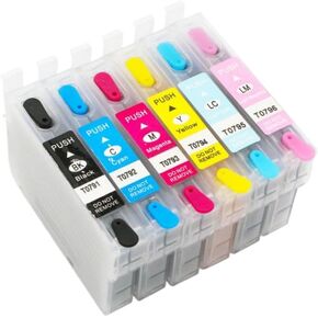 Refillable Ink Cartridges Compatible with Stylus Photo 1400 PX660 P50 PX650 PX700W PX710W PX720WD PX730WD PX810FW 1410 Series