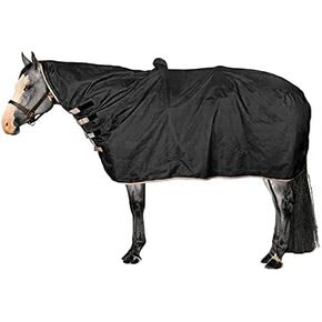 Showman Waterproof & Breathable Contoured Horse Show Rain Cover Sheet (Large (75"-80"))
