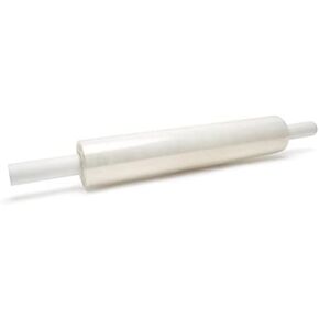 MMBM Stretch Wrap with Extended Core Handles, 1 Pack, 30 Inch x 1000 Feet, 80 Gauge, Clear, Large Plastic Cling Film for Pallets Moving & Packing Materials