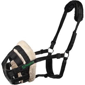Shires FreeGraze Airflow Grazing Muzzle (Black, Full)