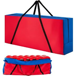 COSTWAY Giant 4 in A Row Carrying Bag, Storage Bag for Jumbo 4-to-Score Giant Game Set (Game Set Not Included), Carrying Bag for Giant 4 in a Row Connect Game with Ergonomic Handle & Durable Zipper