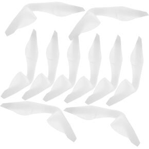 DIYEAH 10pcs Anti-Fog Nose Pads Silicone Nose Bridge Band Wire Clips for Glasses Mask Seal Cushion Bridge Strips Pads Wire Clip Anti-Fog Treatment