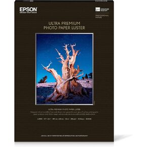 Epson Ultra Premium Photo Paper LUSTER (11.7x16.5 Inches, 50 Sheets) (S041406)