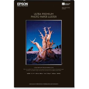 Epson Ultra Premium Photo Paper LUSTER (13x19 Inches, 50 Sheets) (S041407),White
