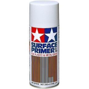 Tamiya TAM87042 87042 Surface Primer L Gray, 180ml Spray Can, Light Gray