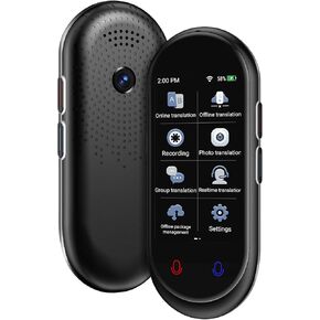 Language Translator Device No WiFi Needed, 2025 Upgraded Ai Voice Translator, Support 137+ Languages Online Translation, Offline Photo Translation for Travel Business Study