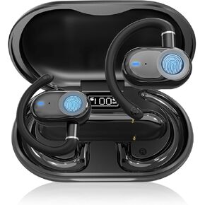 AI Translation Earbuds Real Time, Language Translator Earbuds, 144 Languages & Accents, OWS 3-in-1 Open Ear Wireless Bluetooth Earbuds with Charging Case for Travel, Business & Learning