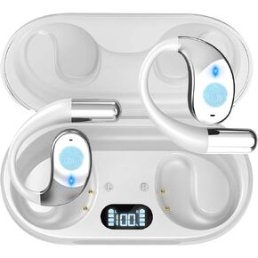 AI Translation Earbuds Real Time, 144 Language Translator Earbuds, 3-in-1 Open Ear Wireless Bluetooth Earbuds, Translation Device for Travel Business Learning Compatible with iOS and Android, Black