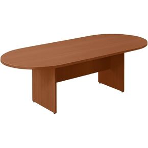 NBF Six Seat Conference Tables - 6' L Laminate Conference Room Tables - Durable Office Meeting Table - Training Tables for Brainstorming Collaboration Sessions (36" D x 71" W x 29.5" H, Mahogany)